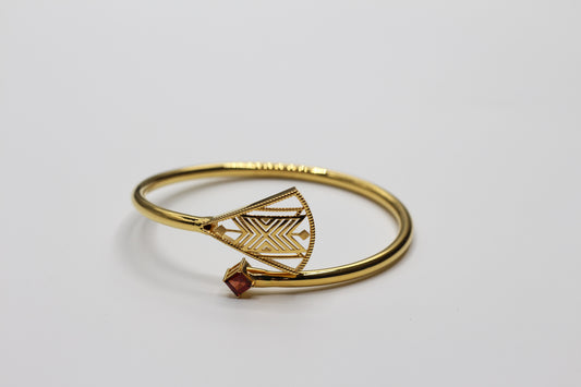Hayma’a Fattan Bangle with Garnet