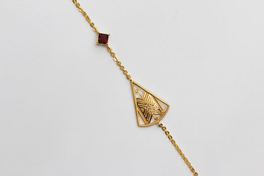 Hayma’a Fattan Bracelet with Garnet