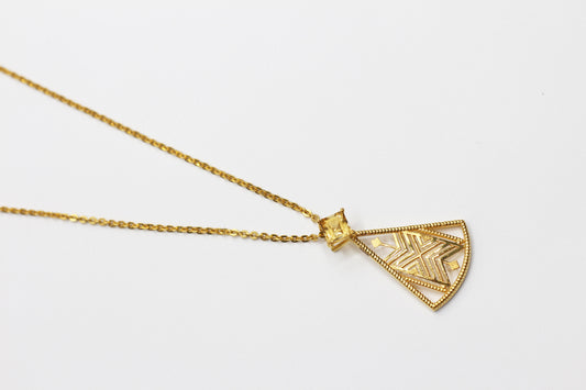 Hayma’a Fattan Pendant with Citrine